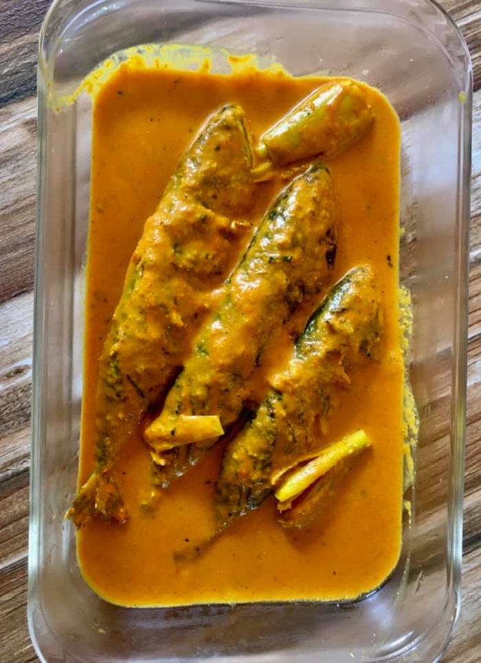 Ikan kembung bakar golek