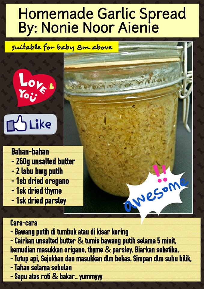 cara buat garlic spread