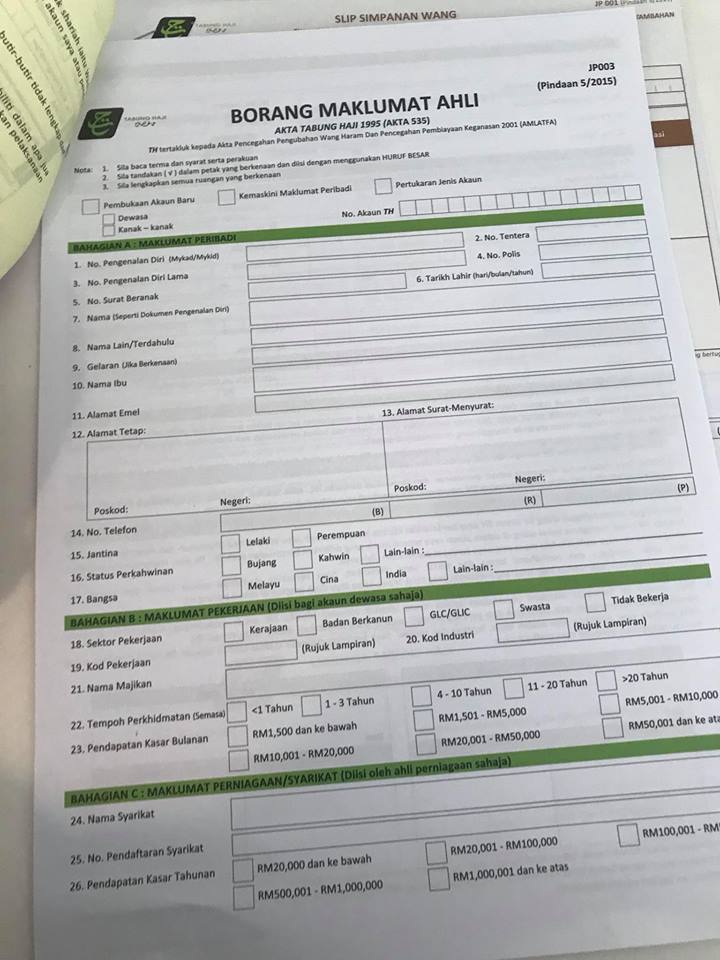 buka akaun tabung haji anak