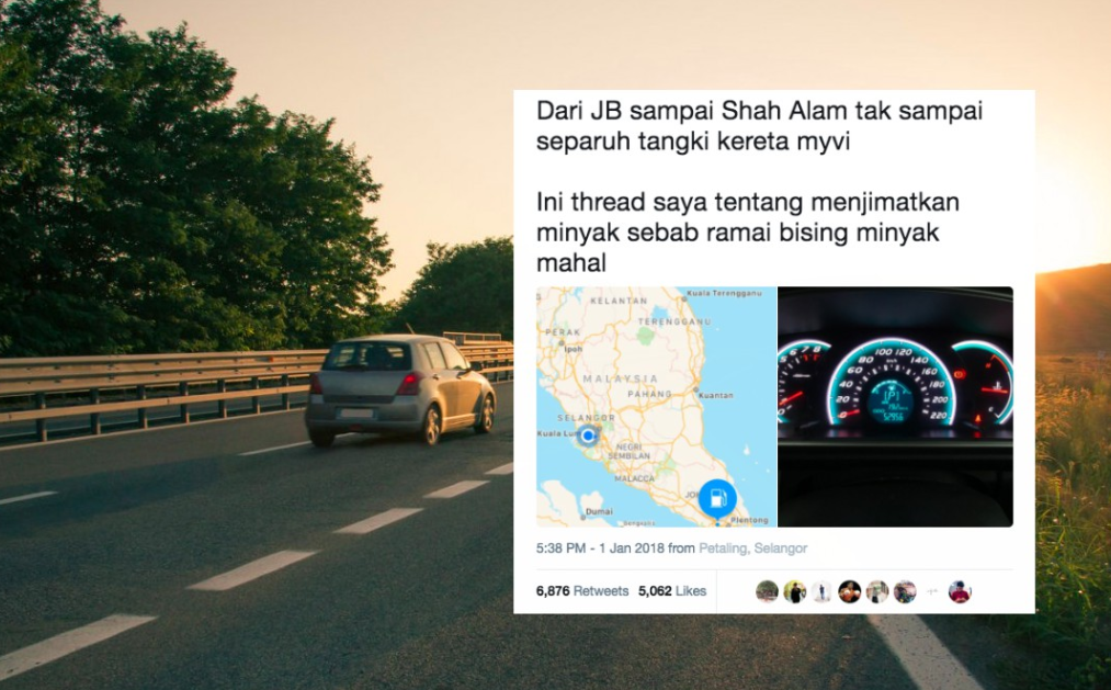 cara jimat minyak kereta