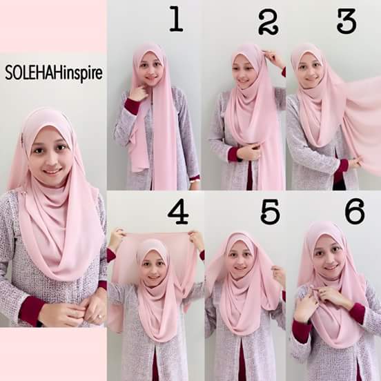 cara pakai shawl