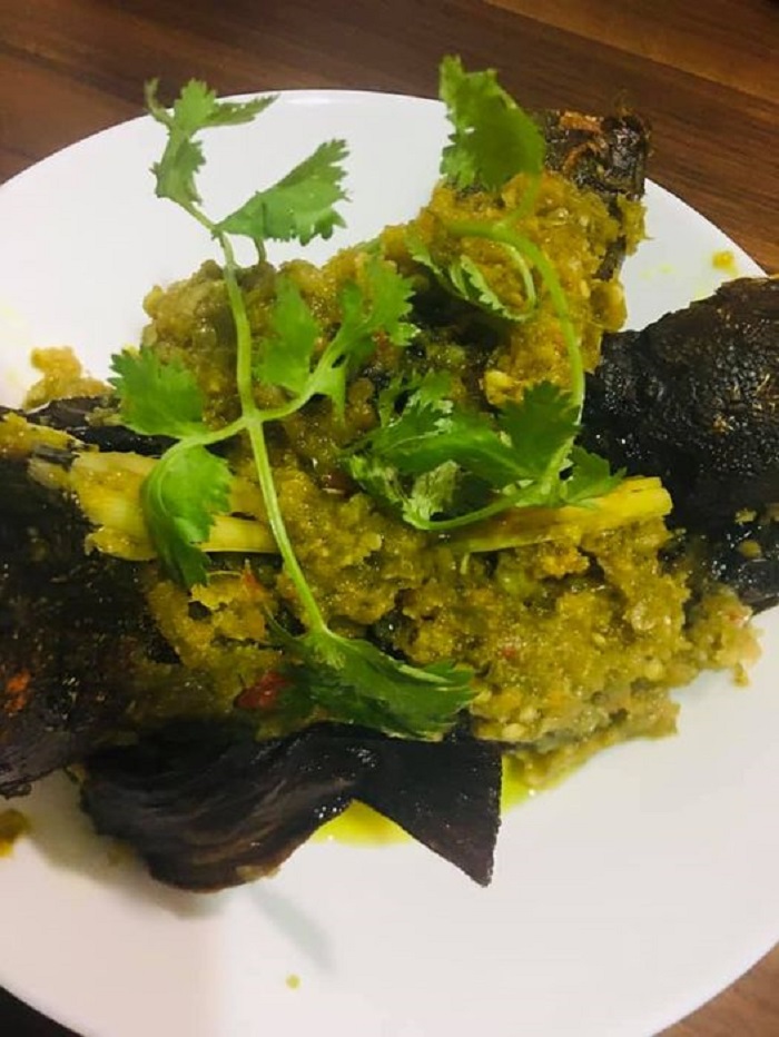 Ikan keli masak cili hijau bali