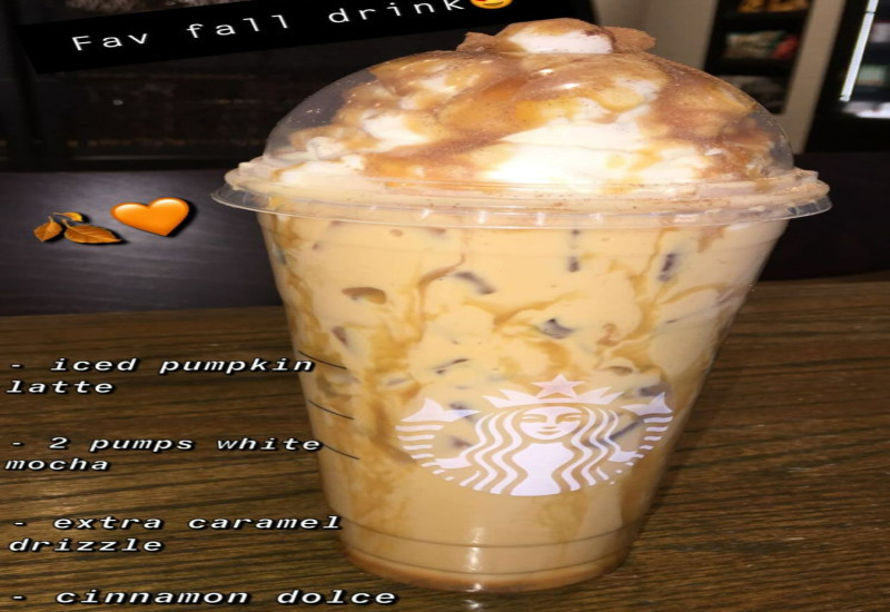 Cinderella Latte berwarna krim dengan rempah