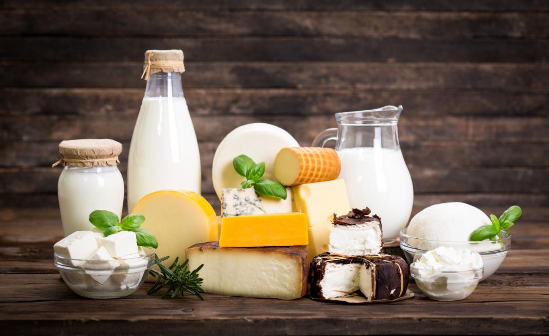 Pelbagai produk tenusu seperti susu, keju dan yogurt untuk diet ibu mengandung