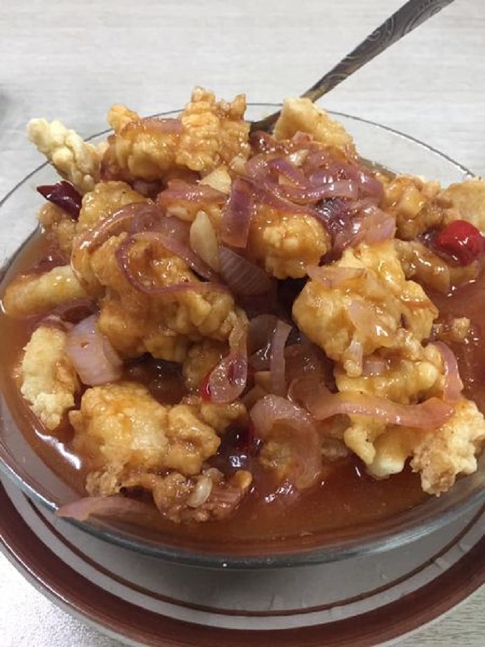 Fillet ikan dori masak sweet and sour yang berperisa pedas masam