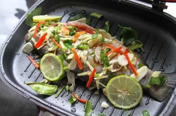 ikan bawal siakap kukus