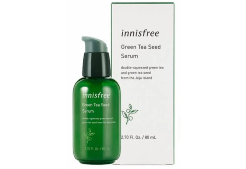 Botol kaca serum biji teh hijau Innisfree