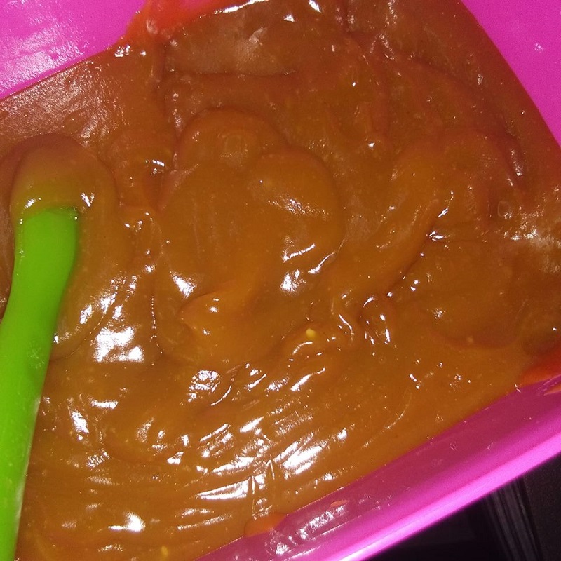 Sebekas kaya homemade yang pekat dan berkilat