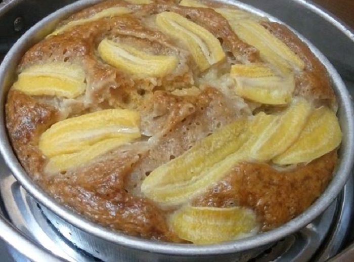 kek pisang kukus
