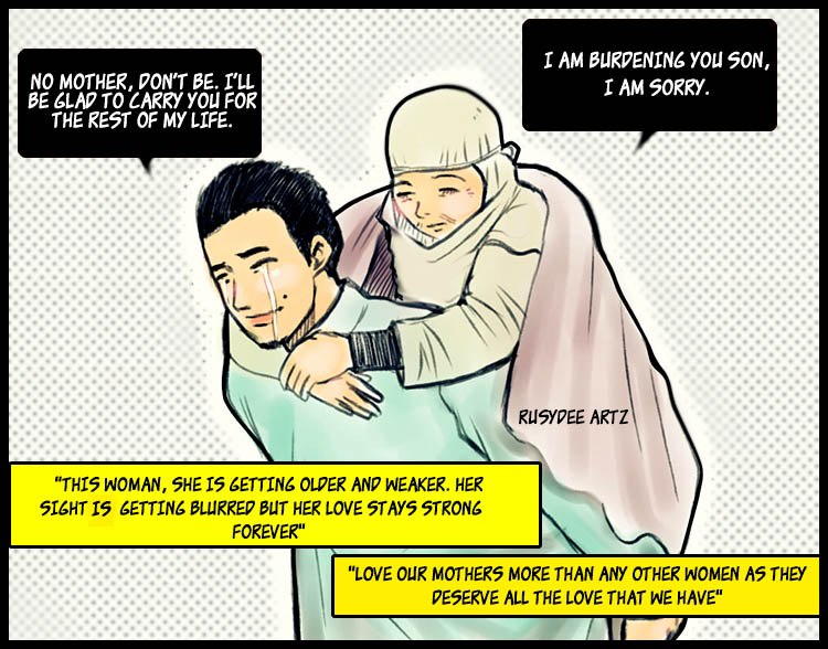 khidmat pada ibu