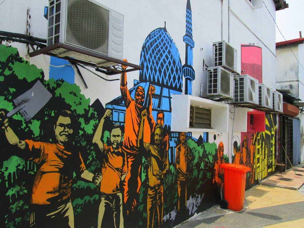 Mural seni jalanan di Laman Seni 7 Shah Alam