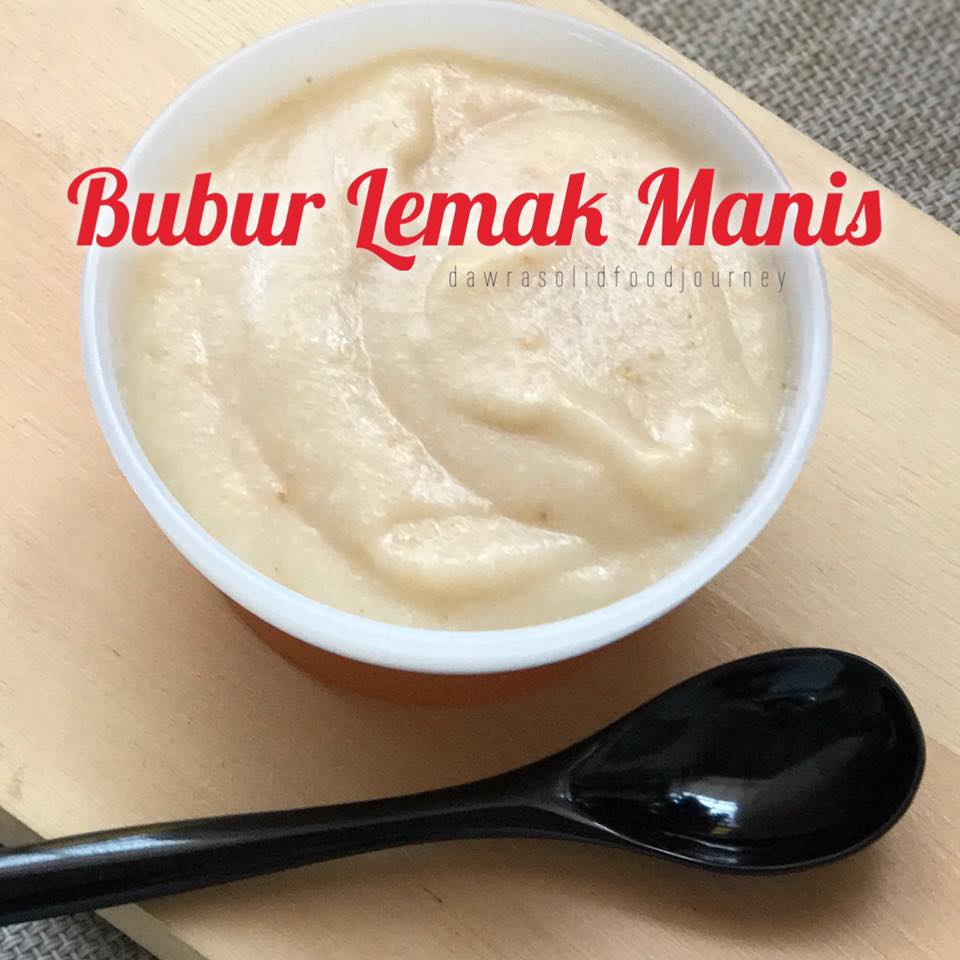 Bubur lemak manis untuk bayi
