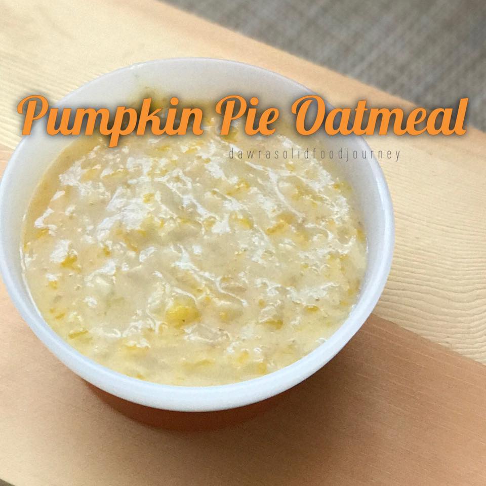 Oatmeal labu untuk bayi
