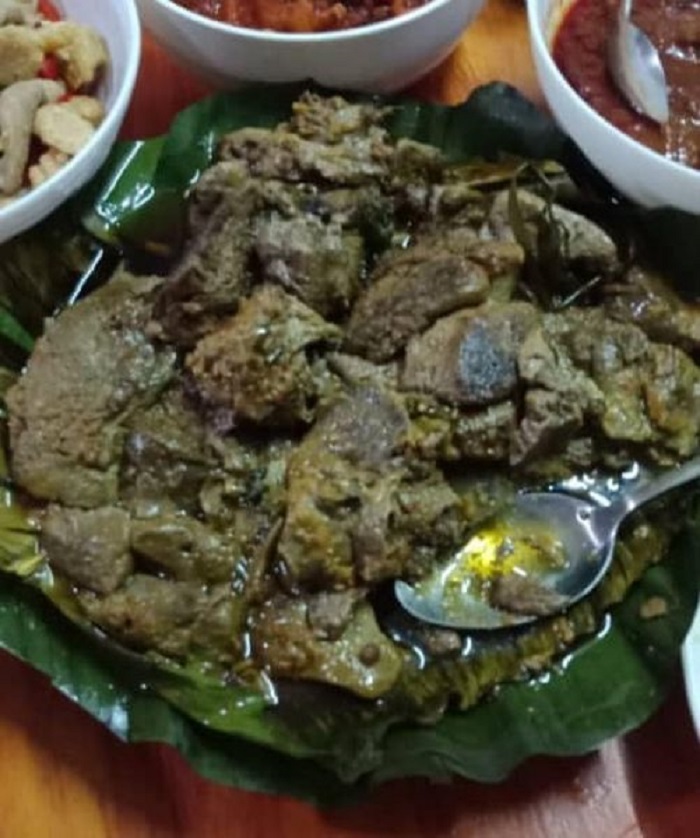 Hati ikan pari masak pais cili api