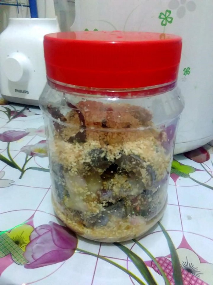 Pekasam ikan haruan sedia untuk dimasak