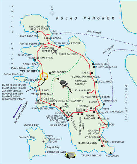 Peta lokasi Pulau Pangkor
