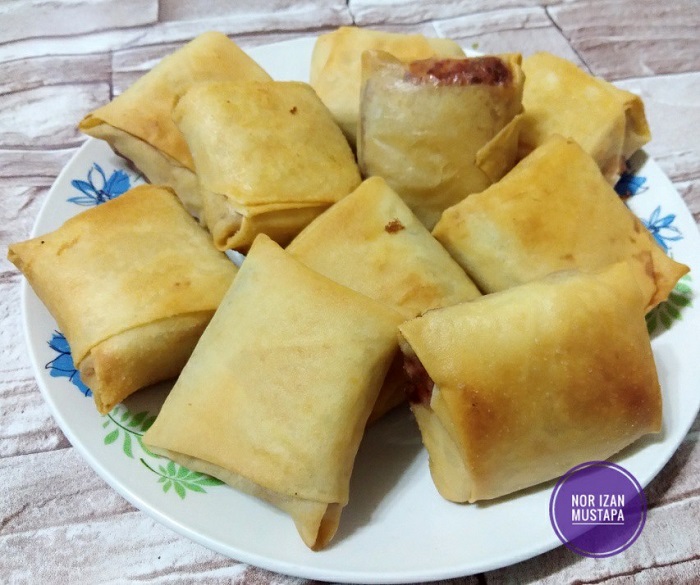 Popia roti berinti ayam