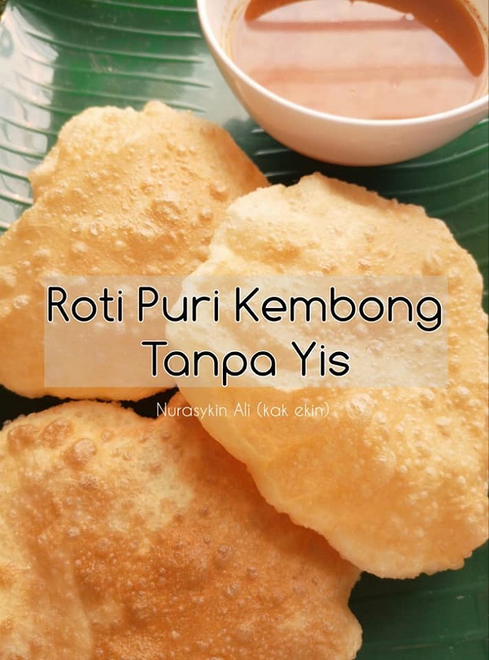 Roti puri kembong tanpa yis