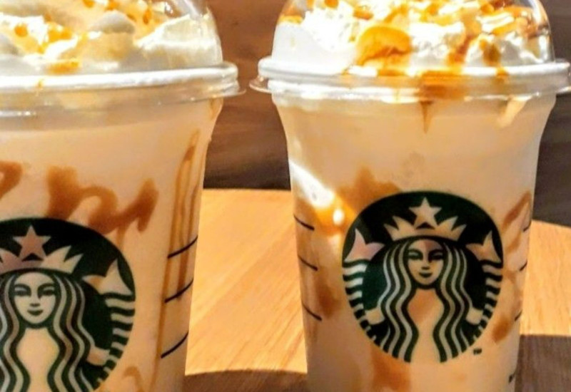 Salted Caramel Creme Frappuccino dengan karamel masin