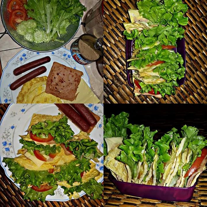 sandwich tuna bersalut telur