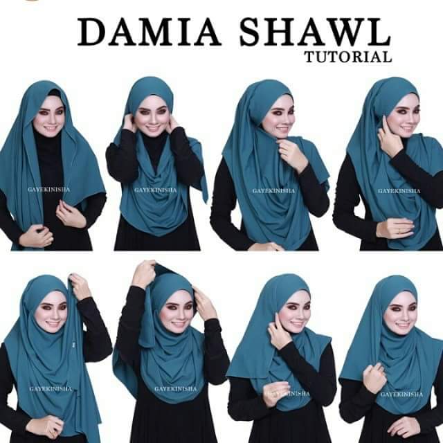 cara pakai shawl