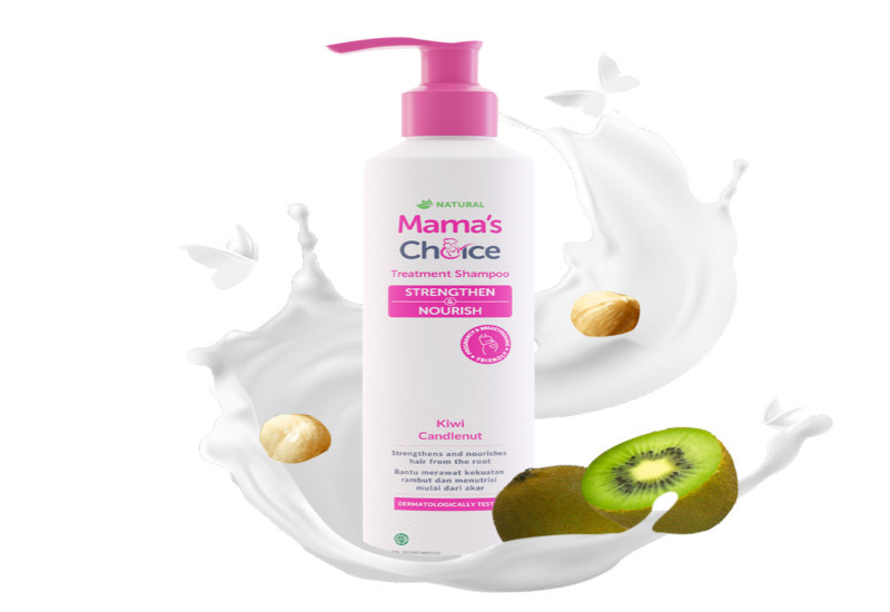 Botol syampu organik Mama's Choice Anti-Hair Loss Treatment