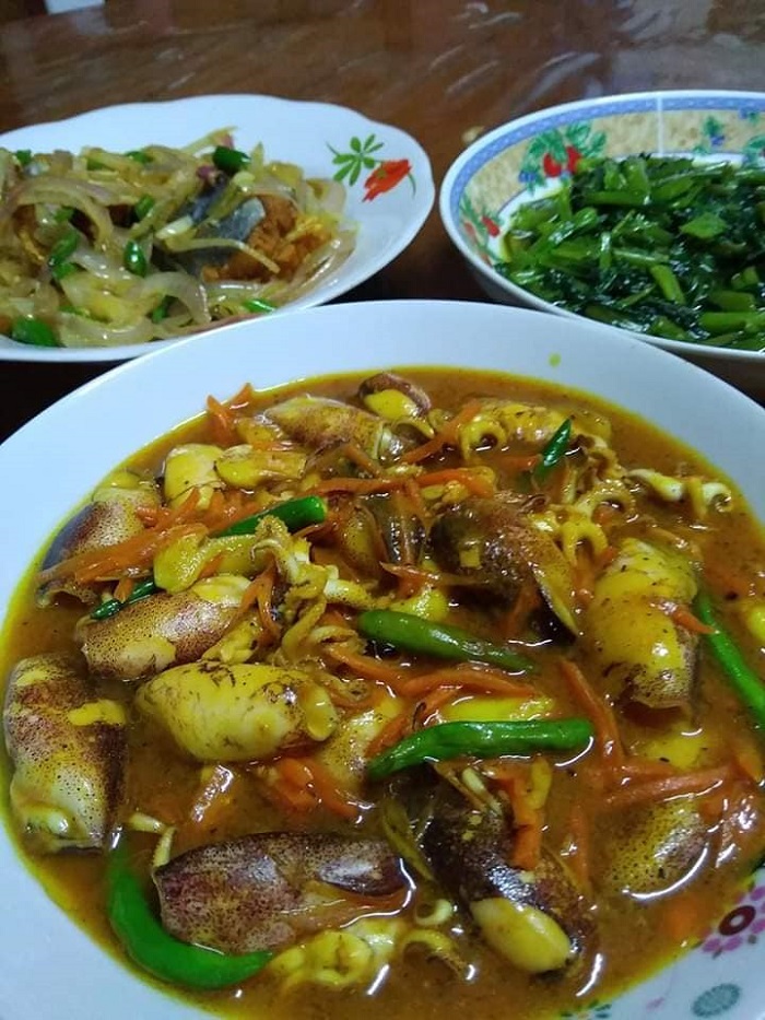 Sotong masak lada pedas berkuah