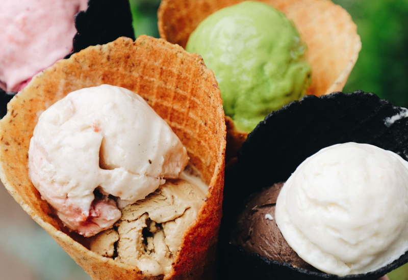Aiskrim kon vanilla