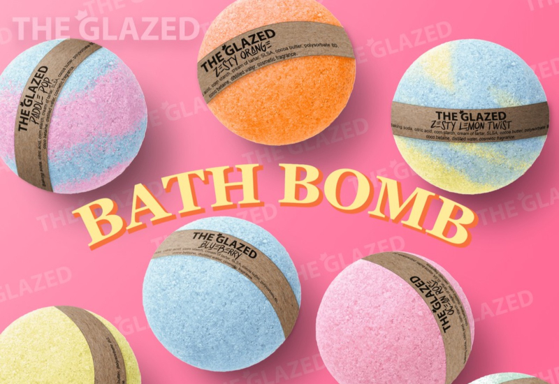 Bath bomb berbentuk sesuai untuk mandi santai
