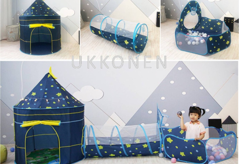 Khemah mainan kecil untuk bermain dalam rumah