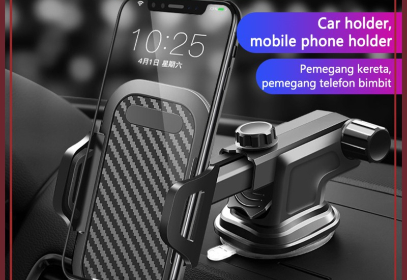 Pemegang telefon kereta yang dipasang