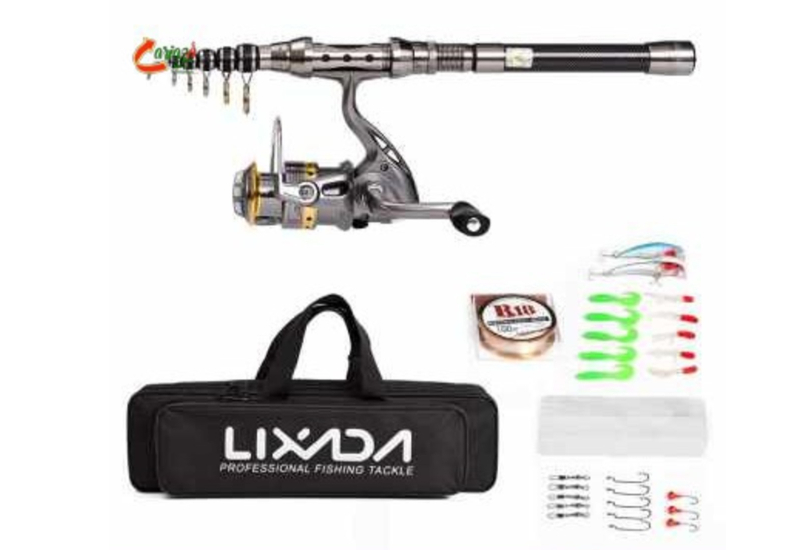 Set joran memancing dalam beg