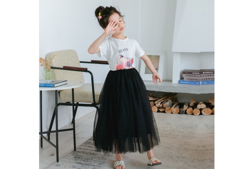 Skirt bernuansa pastel untuk kanak-kanak perempuan