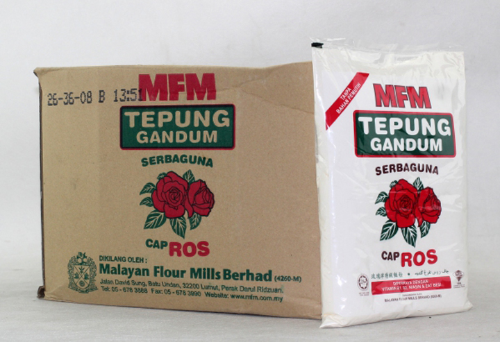 Pelbagai jenis tepung untuk kegunaan masakan dan pembuatan kek