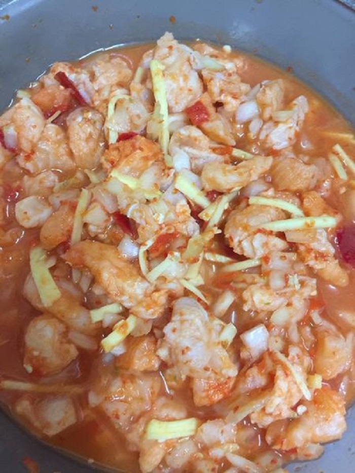 Umai fillet ikan dori tradisional Sarawak